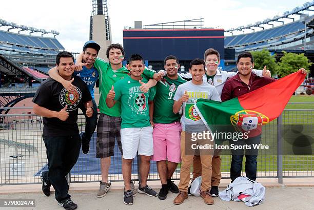 Mexican and Portuguese fans who drove 12 hours from North Carolina to be at the game. The men's national team of Portugal and the men's national team...