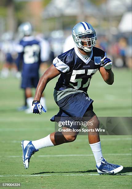 Cowboys DeVonte Holloman during the Dallas Cowboys Training Camp at the River Ridge Playing Fields in Oxnard, CA.