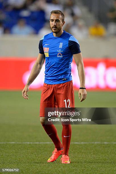 Greece goalkeeper Panagiotis Glykos during a International friendly match between Greece and Bolivia before the 2014 World Cup in Brazil at Red Bull...