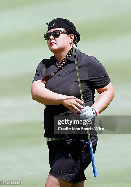 Christina Kim on the 9th fairway during the second round of the North Texas LPGA Shootout played at Las Colinas Country Club in Irving, TX.