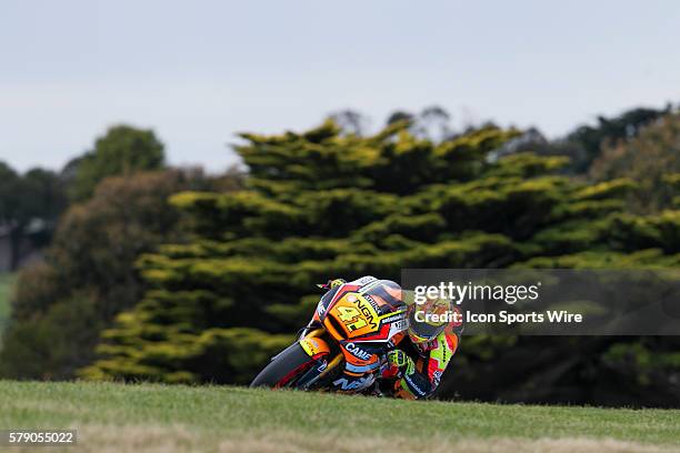 Aleix Espargaro riding for NGM Forward Racing during Qualifying for the 2014 MotoGP of Australia at Phillip Island Grand Prix Circuit on October 18,...