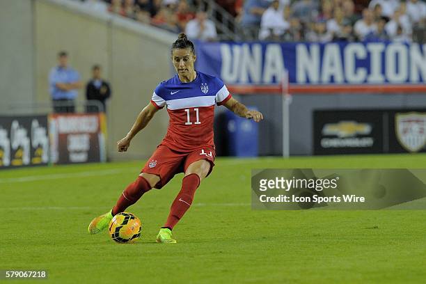 Tampa, Florida, USA, Ali Krieger of the USA during USA v France friendly International soccer match at the Raymond James Stadium in Tampa, Florida.