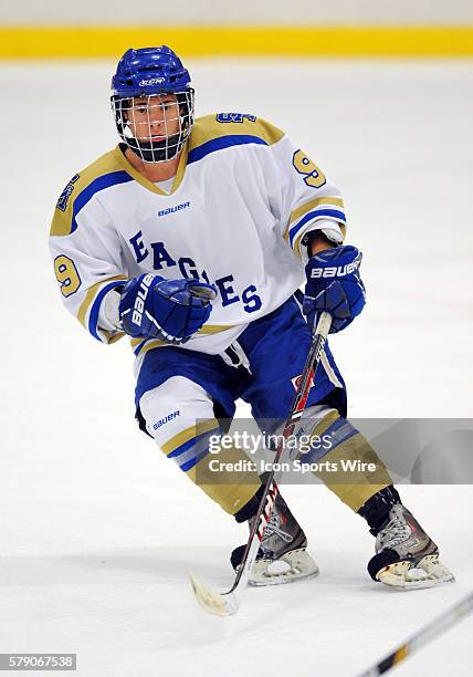 Santa Margarita High School hockey player Eemil Selanne, the son of Finish Hockey Player Teemu Selanne, in action during a game against Servite High...