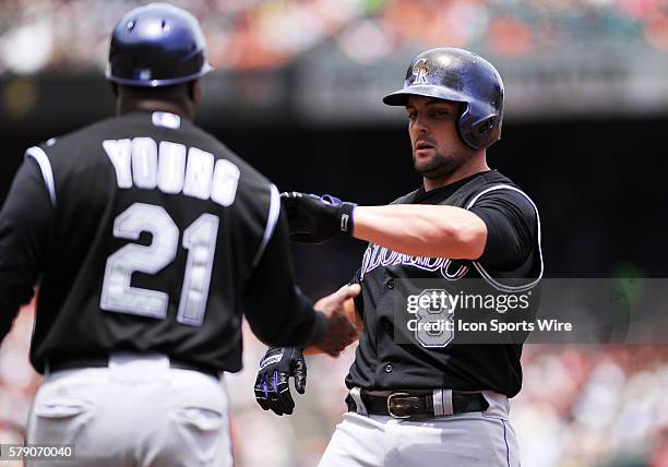 Mike Rokes Colorado 467 Rockies Michael Mckenry Stock Photos, High-Res Pictures, and Images ...