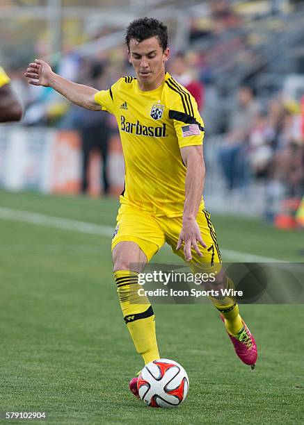 Bernardo Anor of the Columbus Crew during the game between the Vancouver Whitecaps FC and the Columbus Crew at Crew Stadium in Columbus, Ohio.