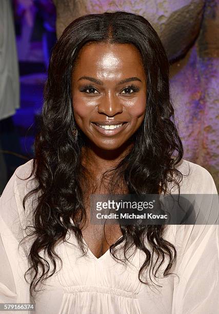 Actress Yetide Badaki attends the "American Gods" autograph signing during Comic-Con International at San Diego Convention Center on July 22, 2016 in...