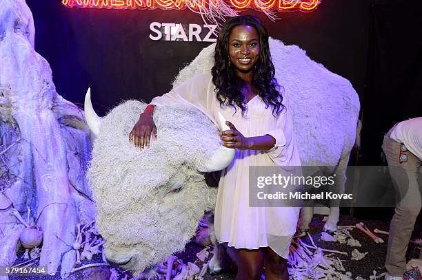 Actress Yetide Badaki attends the "American Gods" autograph signing during Comic-Con International at San Diego Convention Center on July 22, 2016 in...