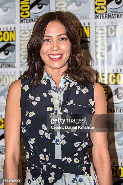 Actress Michaela Conlin attends the "Bones" press line at Comic-Con International 2016 - Day 2 at Hilton Bayfront on July 22, 2016 in San Diego,...