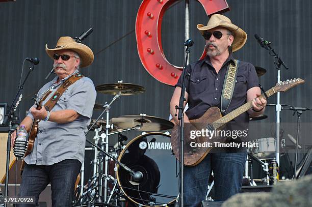 Howard Bellamy and David Bellamy perform on Day 2 of Country Thunder Wisconsin on July 22, 2016 in Twin Lakes, Wisconsin.