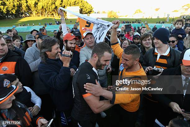 Robbie Farah of the WestsTigers after the round 19 Intrust Super Premiership NSW match between the Wests Tigers and the Newtown Jets at Leichhardt...