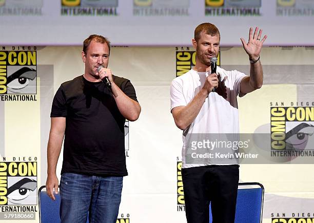 Writer/producers Trey Parker and Matt Stone attend Comedy Central "South Park 20" during Comic-Con International 2016 at San Diego Convention Center...