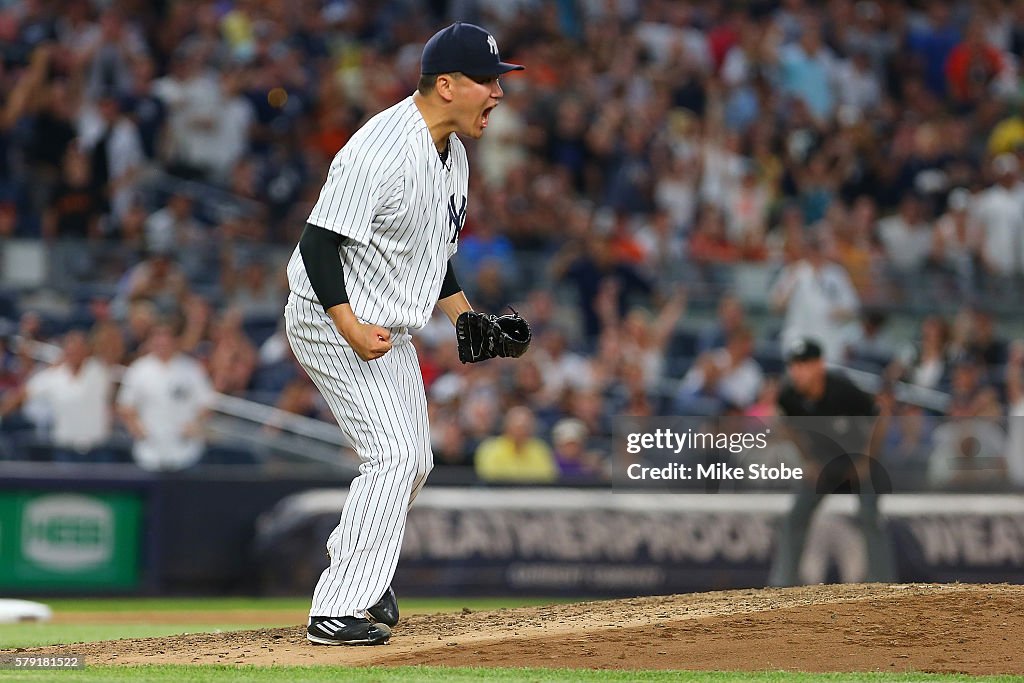 San Francisco Giants v New York Yankees