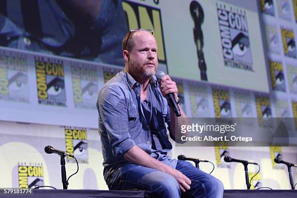 Writer/director Joss Whedon attends Dark Horse: Conversations With Joss Whedon during Comic-Con International 2016 at San Diego Convention Center on...