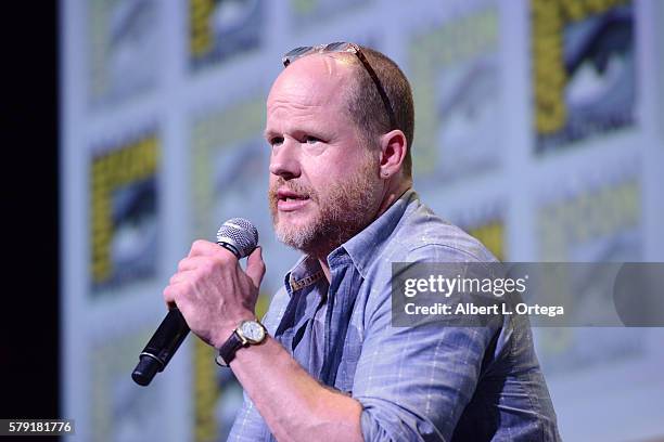 Writer/director Joss Whedon attends Dark Horse: Conversations With Joss Whedon during Comic-Con International 2016 at San Diego Convention Center on...