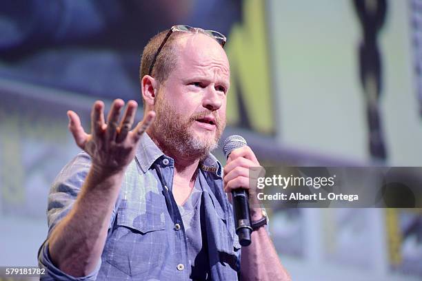 Writer/director Joss Whedon attends Dark Horse: Conversations With Joss Whedon during Comic-Con International 2016 at San Diego Convention Center on...