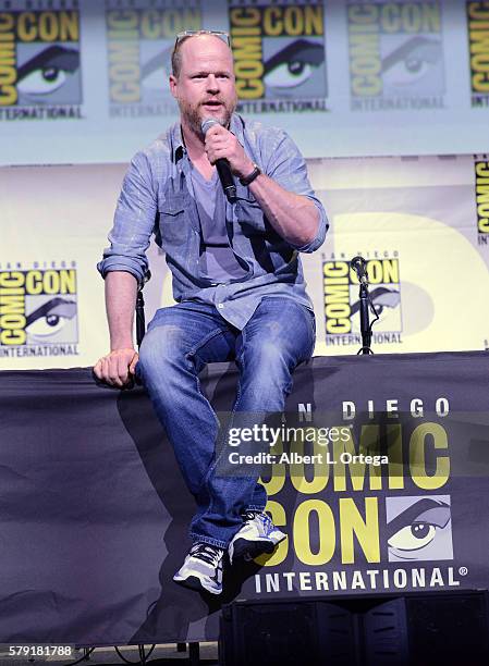 Writer/director Joss Whedon attends Dark Horse: Conversations With Joss Whedon during Comic-Con International 2016 at San Diego Convention Center on...