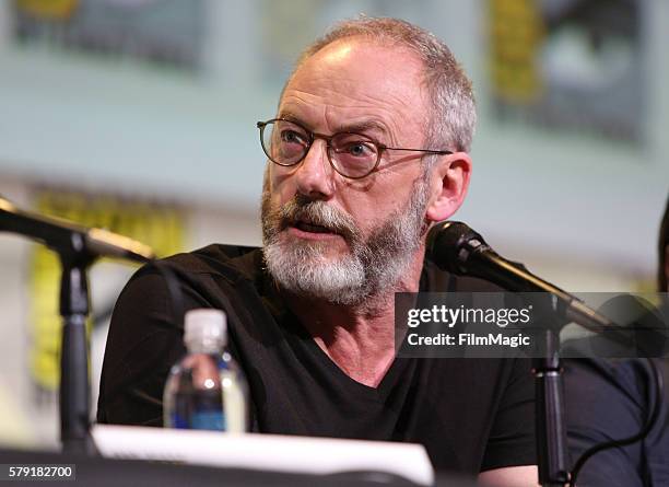 Actor Liam Cunningham attends the "Game Of Thrones" panel during Comic-Con International 2016 at San Diego Convention Center on July 22, 2016 in San...