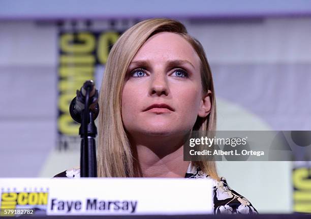 Actress Faye Marsay attends the "Game Of Thrones" panel during Comic-Con International 2016 at San Diego Convention Center on July 22, 2016 in San...