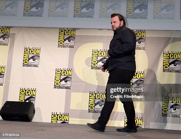 Actor John Bradley attends the "Game Of Thrones" panel during Comic-Con International 2016 at San Diego Convention Center on July 22, 2016 in San...