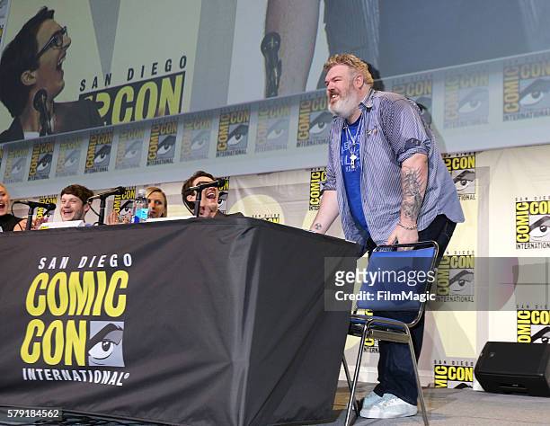 Actor Kristian Nairn attends the "Game Of Thrones" panel during Comic-Con International 2016 at San Diego Convention Center on July 22, 2016 in San...