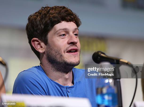 Actor Iwan Rheon attends the "Game of Thrones" panel during Comic-Con International 2016 at San Diego Convention Center on July 22, 2016 in San...