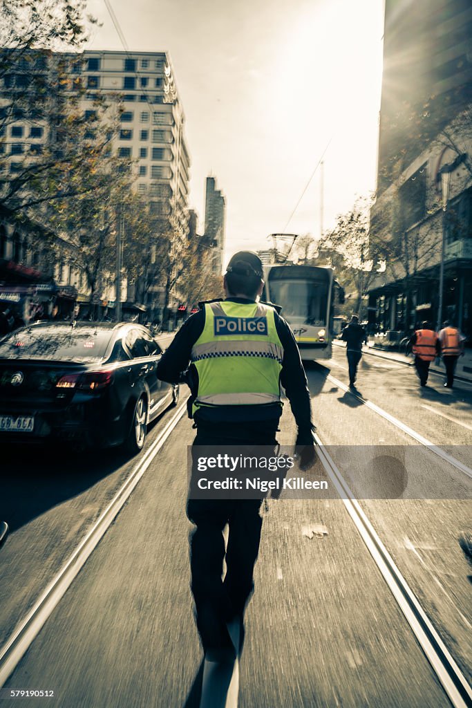 Melbourne Police officer