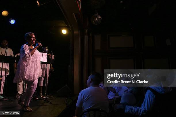 Actress/singer Lillias White performs on stage during her 65th birthday concert celebration at The Triad Theater on July 22, 2016 in New York City.