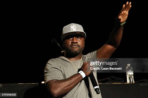 Rapper Havoc of the group Mobb Deep performs during The Art Of Rap 2016 at Hollywood Palladium on July 22, 2016 in Los Angeles, California.