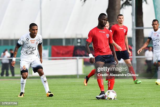 Joseph Lopy of Clermont during the Pre season friendly match between Montpellier Herault Sc and Clermont Foot on July 22, 2016 in Millau, France.