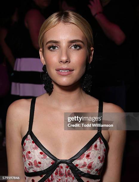 Emma Roberts attends the Comic-Con International 2016 - 20th Century Fox Party at Andaz Hotel on July 22, 2016 in San Diego, California.