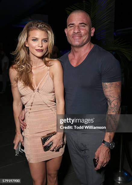 AnnaLynne McCord and Dominic Purcell attend the Comic-Con International 2016 - 20th Century Fox Party at Andaz Hotel on July 22, 2016 in San Diego,...