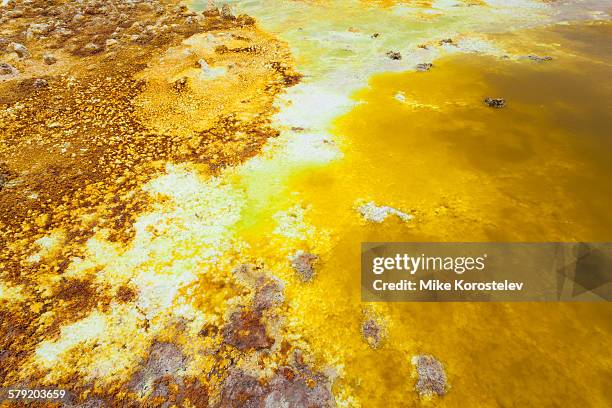 dallol volcano - sulphur stock pictures, royalty-free photos & images