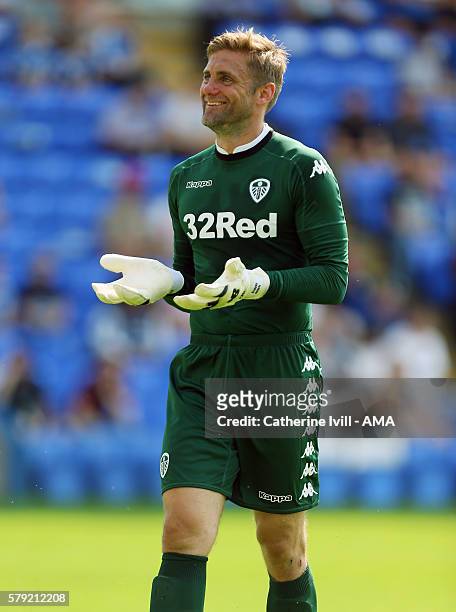 Leeds United goalkeeper Robert Green during the Pre-Season Friendly match between Peterborough United and Leeds United at London Road Stadium on July...