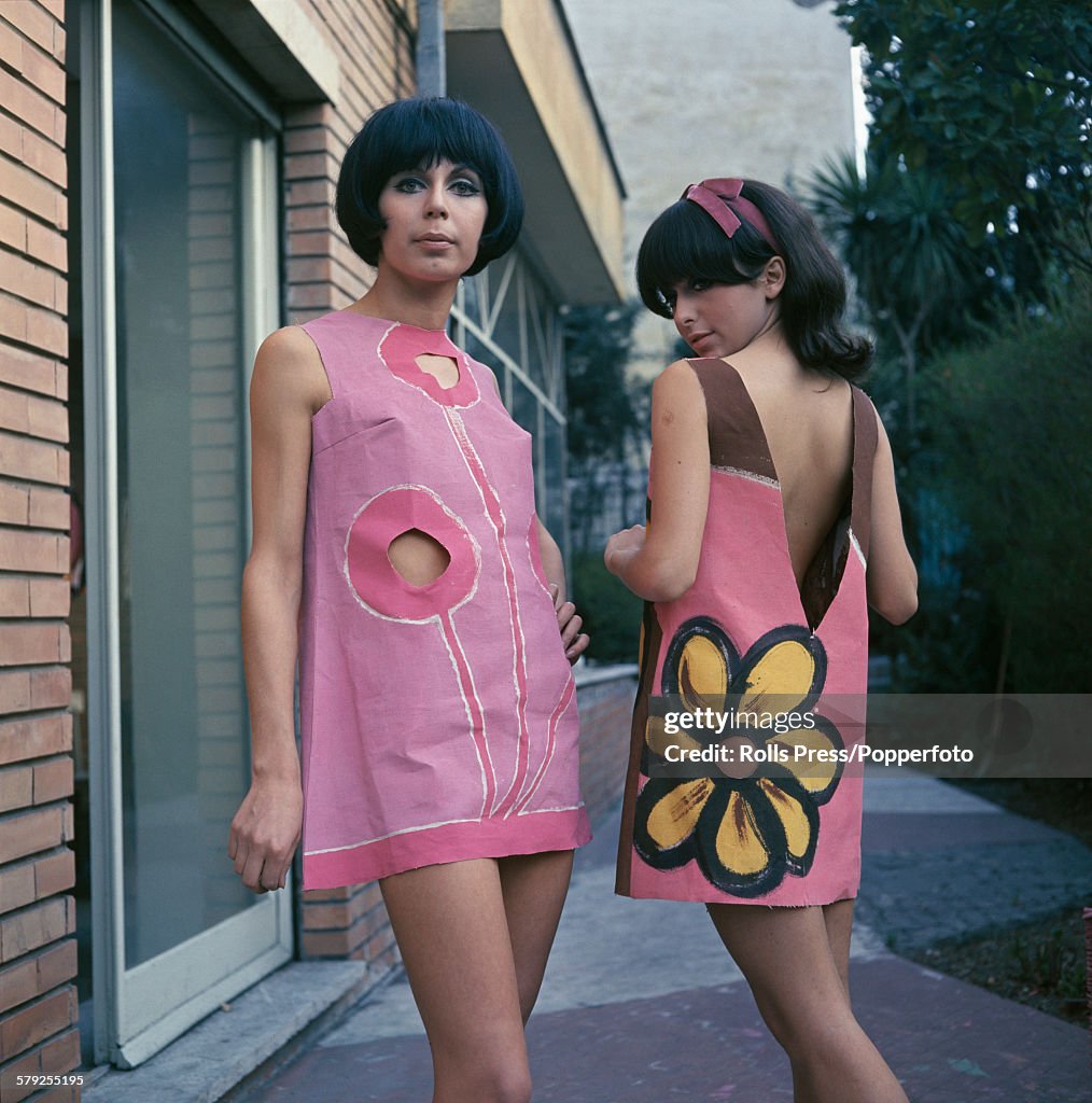Hand Painted Paper Dresses