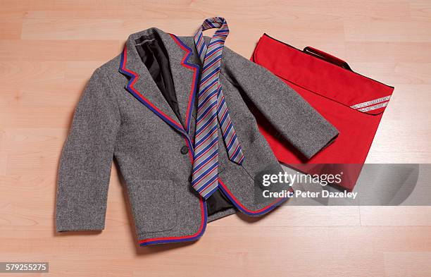 first day at school - red blazer stock pictures, royalty-free photos & images