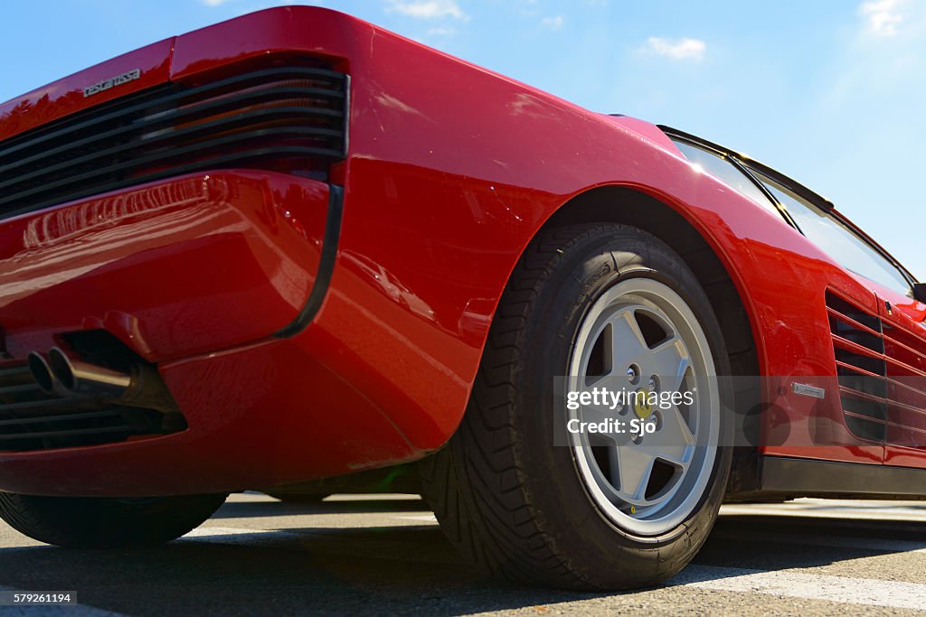 Ferrari Testarossa close up