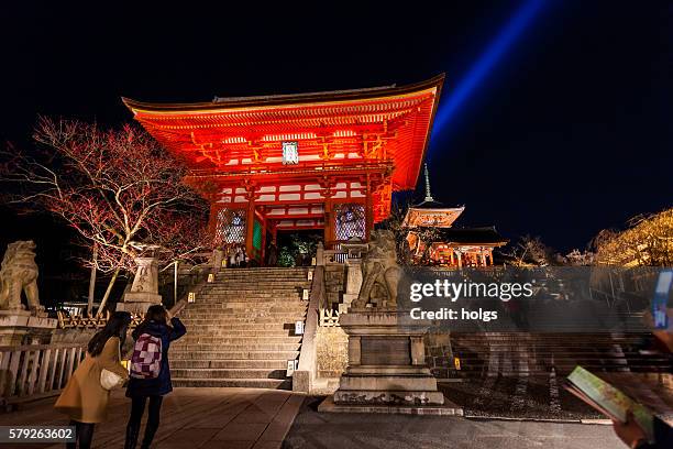 kiyomizu-dera temple in kyoto, japan - kiyomizu temple stock pictures, royalty-free photos & images