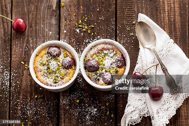 cherries soufflé - souffle stock pictures, royalty-free photos & images