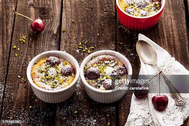 cherries soufflé - souffle stock pictures, royalty-free photos & images