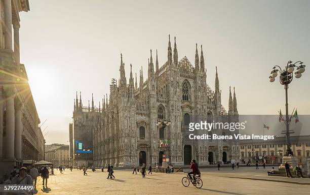 il duomo (the cathedral) of milan - milan stock pictures, royalty-free photos & images
