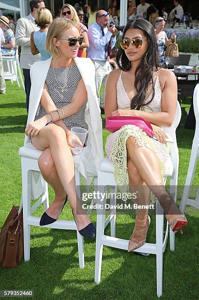 Guest and Vanessa White attend the Royal Salute Coronation Cup at Guards Polo Club on July 23, 2016 in Egham, England.