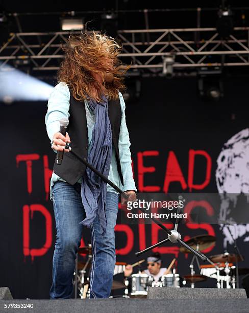 John Corabi of The Dead Daisies performs at Ramblin Man Fair at Mote Park on July 23, 2016 in Maidstone, England.