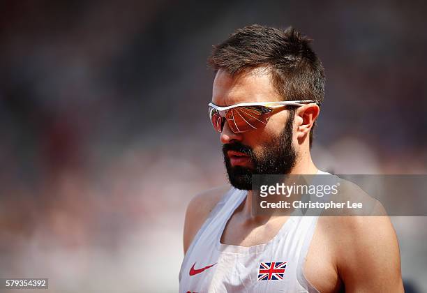 Martyn Rooney of Great Britain prepares for the Mens 400m during Day Two of the Muller Anniversary Games at The Stadium - Queen Elizabeth Olympic...