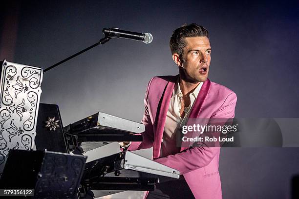 Brandon Flowers of The Killers performs at The Borgata Event Center on July 22, 2016 in Atlantic City, New Jersey.