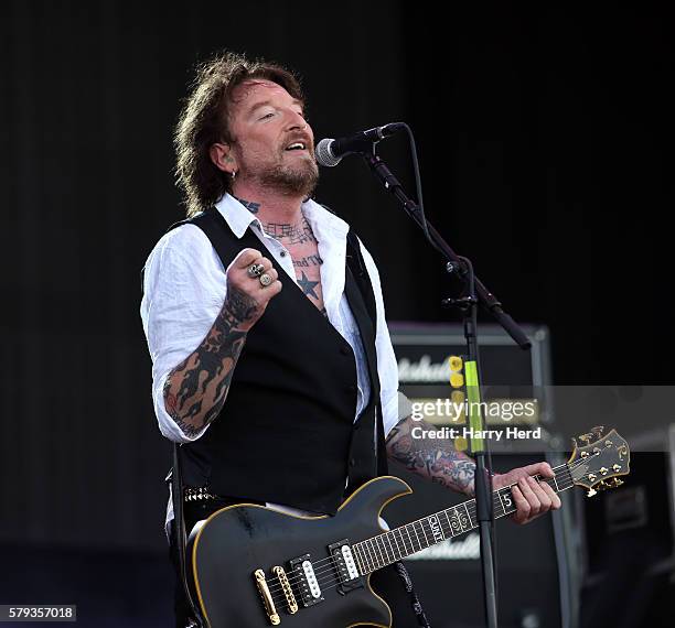Ginger performs at Ramblin Man Fair at Mote Park on July 23, 2016 in Maidstone, England.