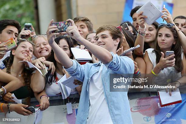 Dean Charles Chapman attends the Giffoni Film Festival Day 9 blue carpet on July 23, 2016 in Giffoni Valle Piana, Italy.