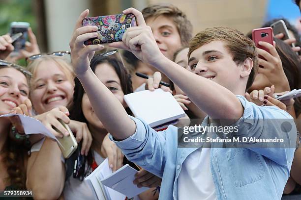 Dean Charles Chapman attends the Giffoni Film Festival Day 9 blue carpet on July 23, 2016 in Giffoni Valle Piana, Italy.