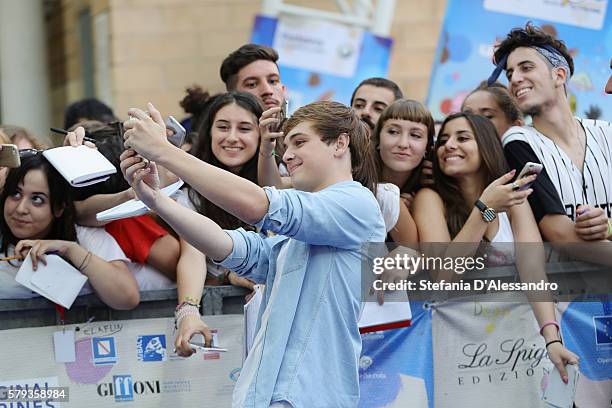 Dean Charles Chapman attends the Giffoni Film Festival Day 9 blue carpet on July 23, 2016 in Giffoni Valle Piana, Italy.