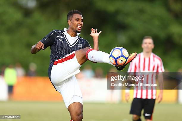 Isaac Kiese Thelin of Bordeaux during the Pre season friendly match between Girondins de Bordeaux and Athletic Bilbao on July 23, 2016 in Tarnos,...