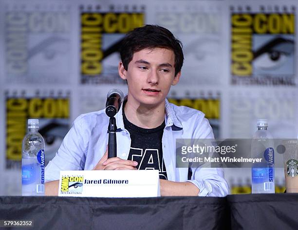 Actor Jared Gilmore attends the "Once Upon A Time" panel during Comic-Con International 2016 at San Diego Convention Center on July 23, 2016 in San...